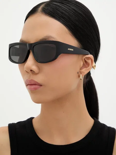 Jacquemus ochelari de soare PILOTA negru
