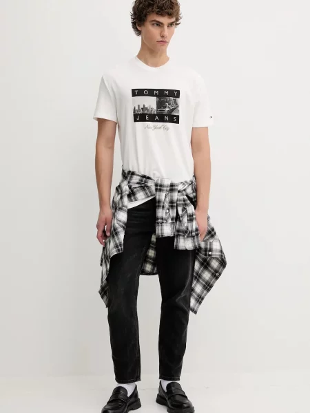 Tommy Jeans kratka majica bela