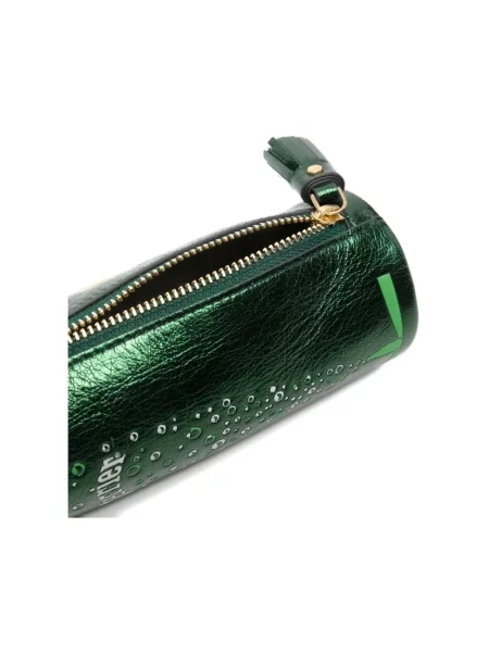 Portfel Anya Hindmarch skórzany zielony