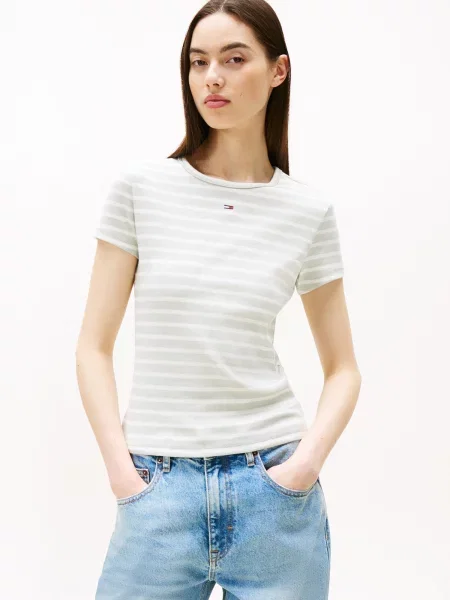 Majica Tommy Jeans zelena