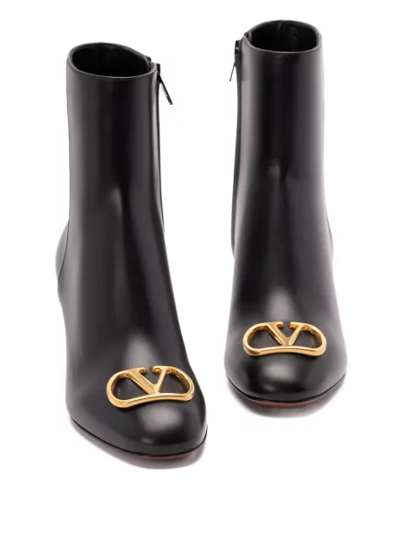 Botine Valentino Garavani din piele negru