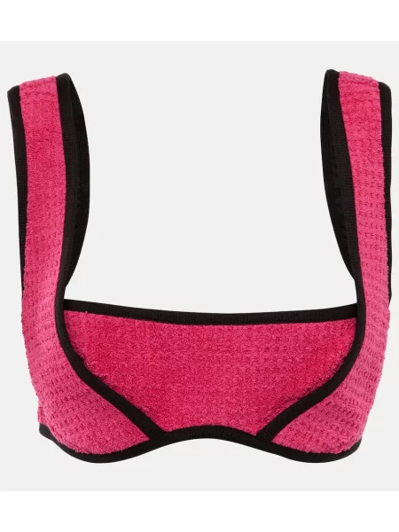 Sutien Marine Serre din jacard roz