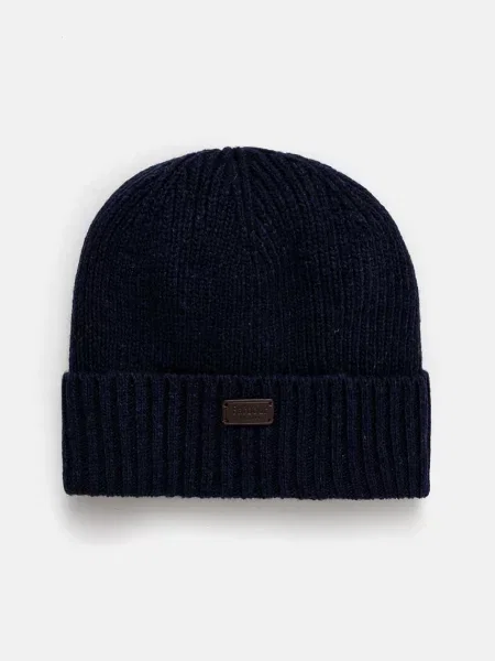 Barbour beanie kapa z volno Carlton Beanie modra