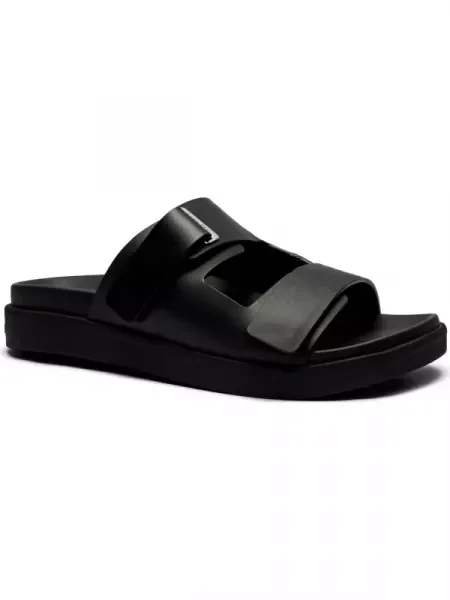 Calvin Klein De piele șlapi negru