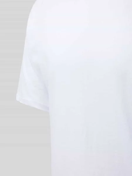 T-shirt w jednolitym kolorze model ‘Harro’ Hom biała