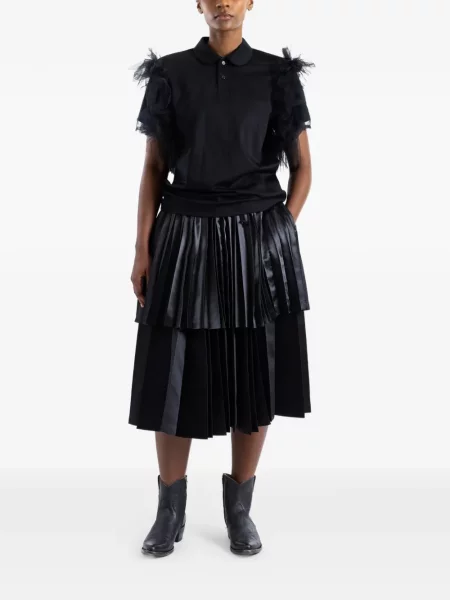Fustă midi Comme Des Garçons negru