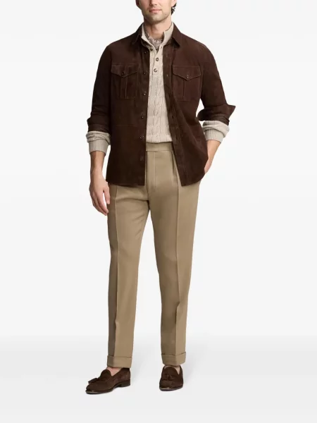 Zomšinis striukė Ralph Lauren Purple Label violetinė