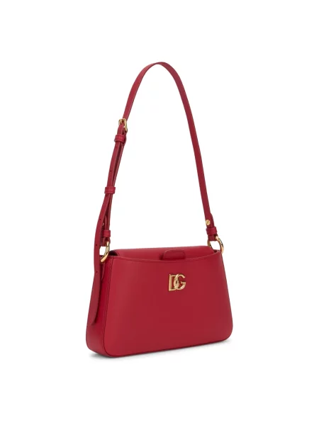Torebka Dolce And Gabbana skórzana czerwona