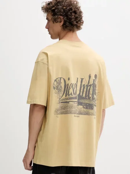 Diesel tricou pentru bărbați din bej