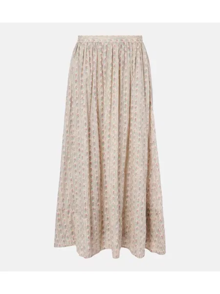 Fustă midi Polo Ralph Lauren cu model floral până la genunchi