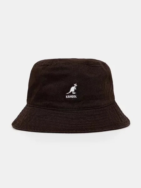 Kangol kapelusz WASHED BUCKET brązowy
