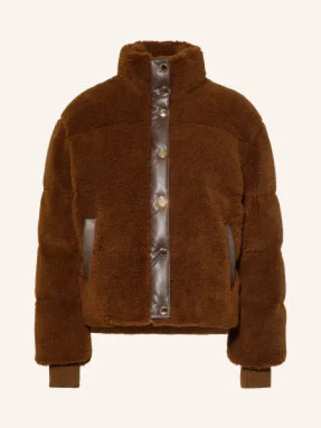 Claudie Pierlot Kurtka Z Futerkiem Typu Teddy braun brązowa