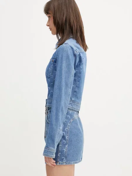 Marine Serre jachetă pentru femei din denim