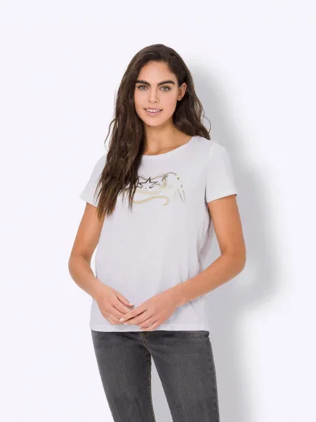 Heine Tricou ecru auriu