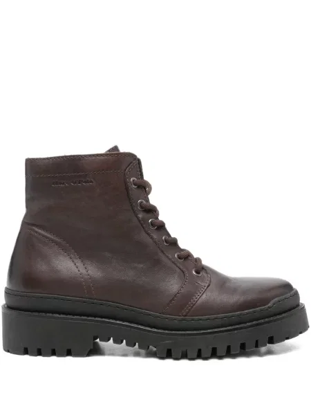 Botine Marc O'polo cu șireturi din dantelă biker maro