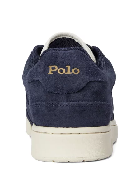 Matlasat tricou polo Polo Ralph Lauren cu decolteu rotund cu autograf roșu