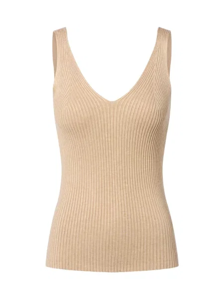 Dzianinowy top Nümph beżowy