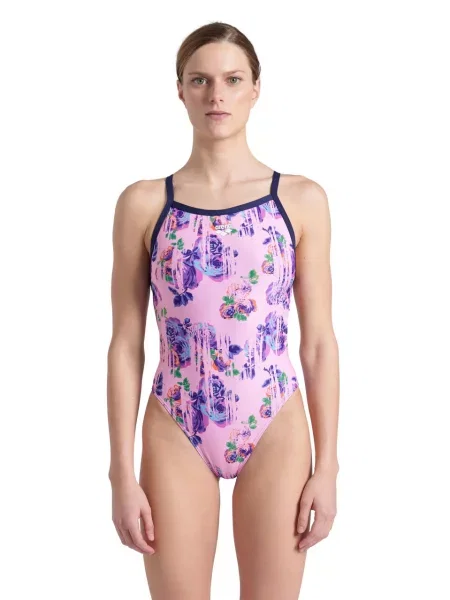 Strój Kąpielowy Arena Rose Texture Swimsuit Xcro różowy