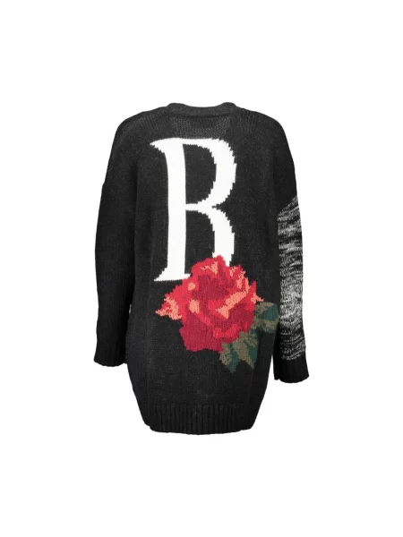 Kardigan Blugirl z długim rękawem wełniany czarny