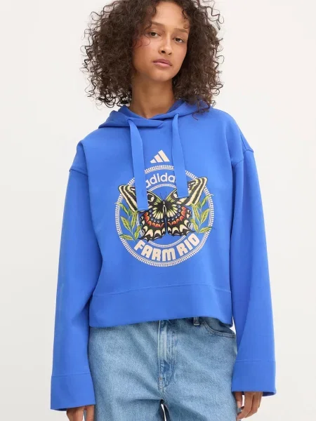 Adidas Суитшърт Farm син