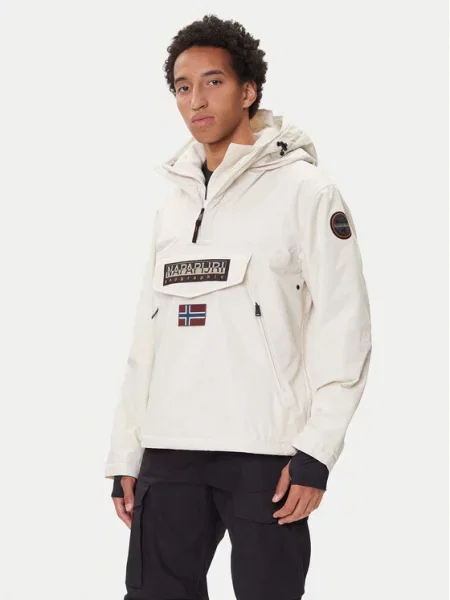 Napapijri Anorak stiliaus striukė Rainforest Next Smėlio juoda