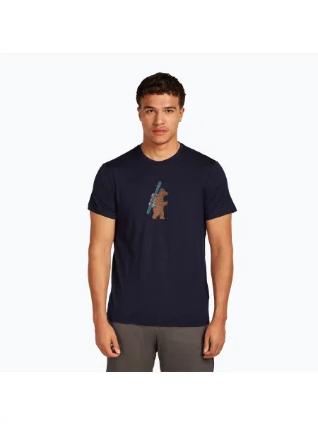 Tricou bărbați icebreaker Merino Tech Lite Bear Tour midnight navy