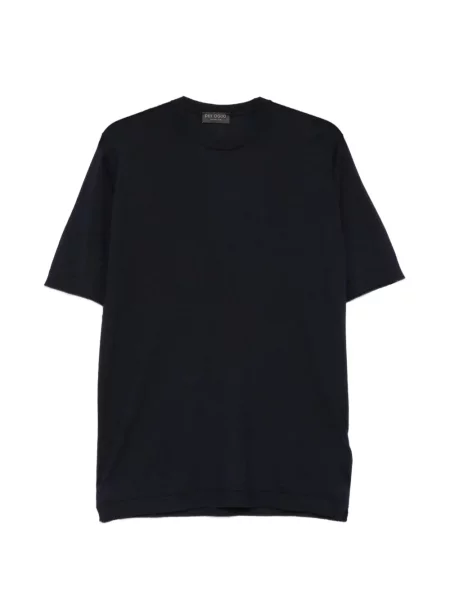 Tricou Dell'oglio cu decolteu rotund albastru