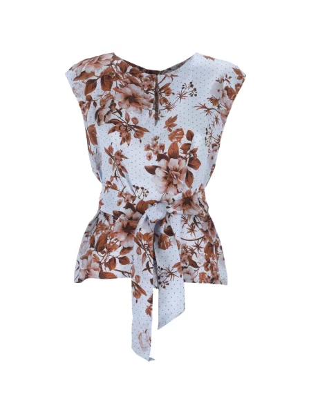 Bluză Marella cu model floral cu imagine albastru