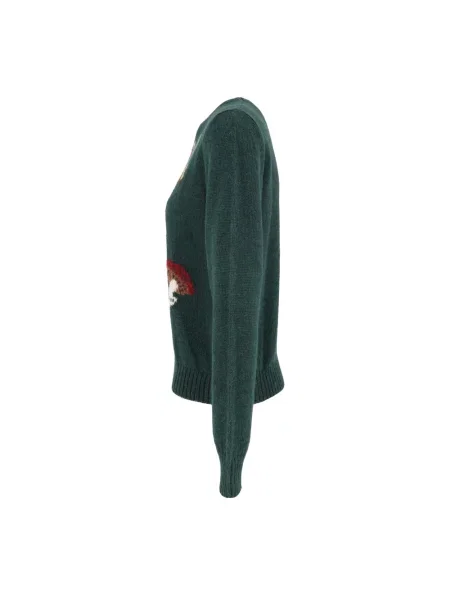 Sweter Weekend Max Mara wełniany zielony