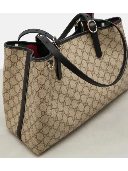 Geantă shopper Gucci bej