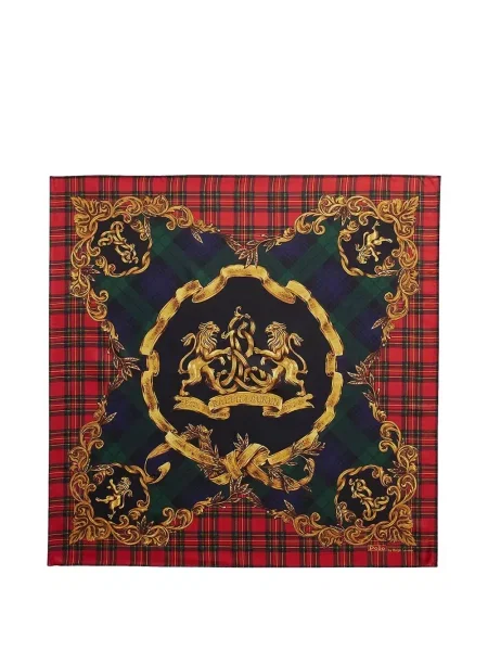 Hedvábné ponožky Polo Ralph Lauren s autogramem s argylovým vzorem zelené