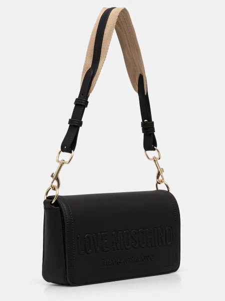Love Moschino kabelka dámska z imitácie kože čierna
