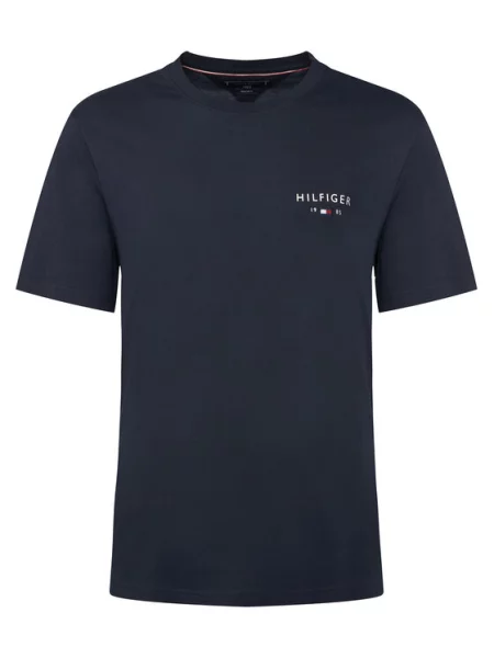 TOMMY HILFIGER Majica BRAND LOVE marine / bela modra