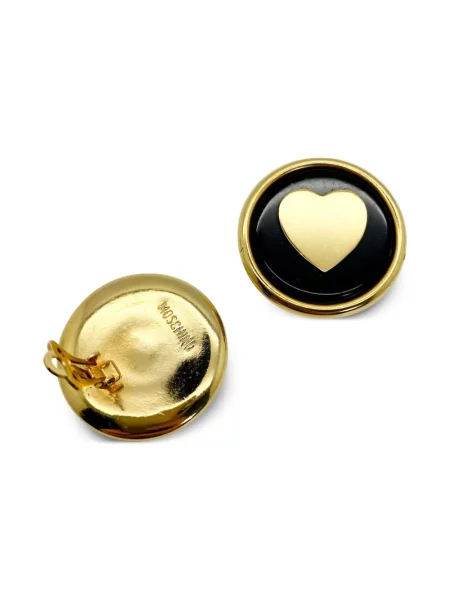 Обеци Jennifer Gibson Jewellery със сърца златисто