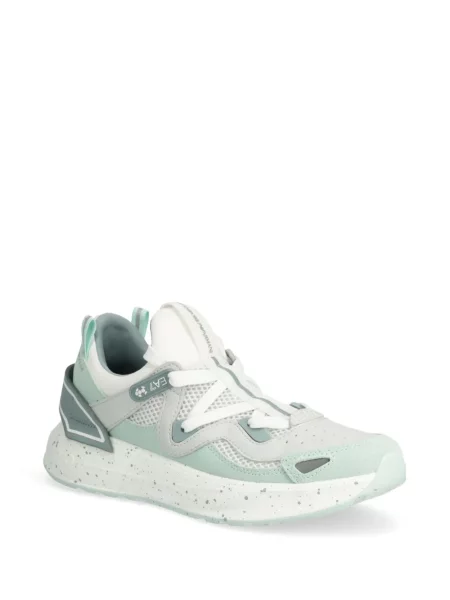 Sneakerși Ea7 Emporio Armani cu șireturi din dantelă verde