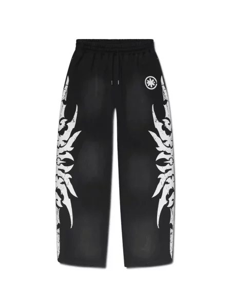 Pantaloni Lostshdws cu imagine negru