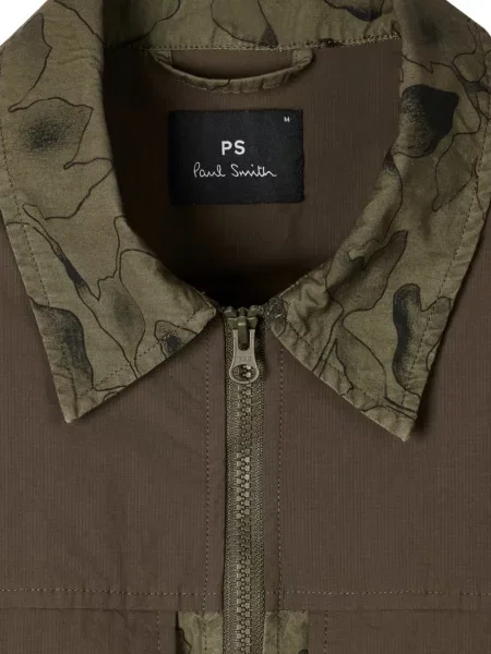 Gulerat geacă Ps Paul Smith cu model floral cu imagine verde