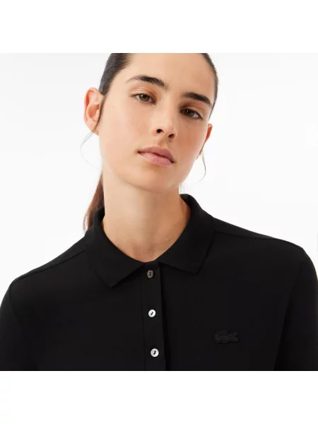 Поло Lacoste черное