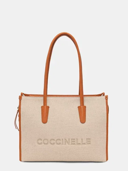 Geantă Coccinelle bej