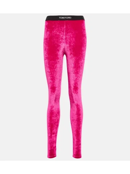 Leggings Tom Ford de catifea roz