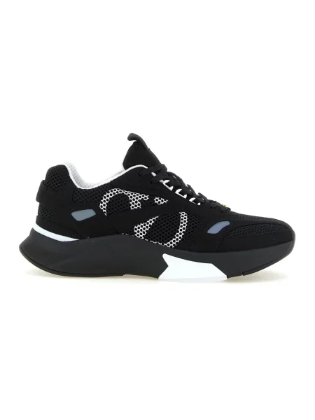 Lniane sneakersy Valentino Garavani czarne