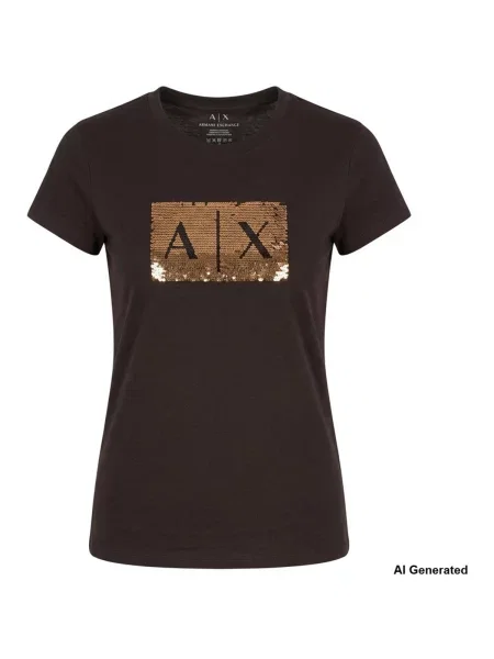 Tricou Armani Exchange maro