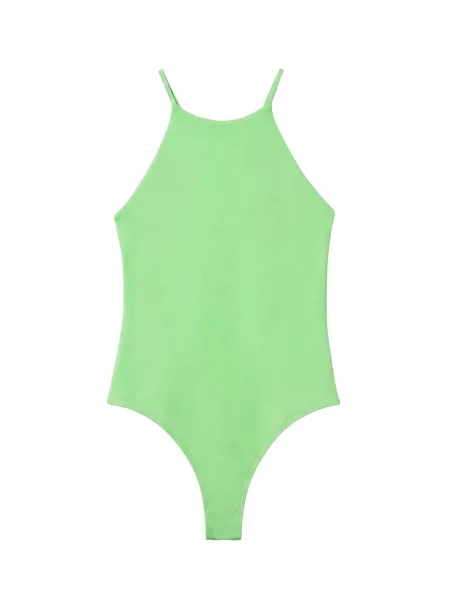 Pull&Bear Tricou body măr verde