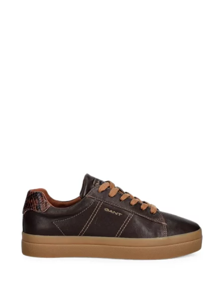 Sneakerși Gant cu model piele de șarpe maro