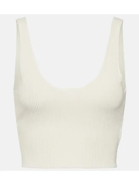 Cropp top Chloé de lână alb