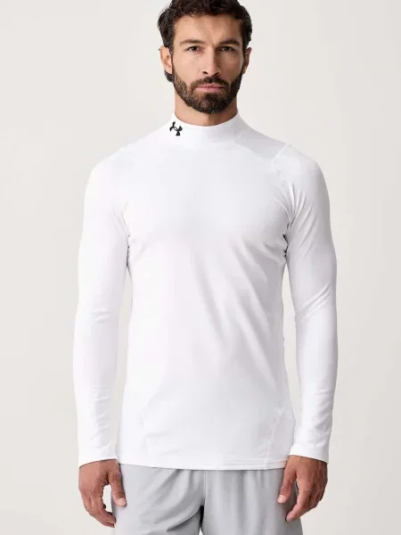 Tricou cu mânecă lungă Under Armour alb