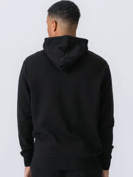 TEESHOPPEN Pulover Essential Hoodie negru