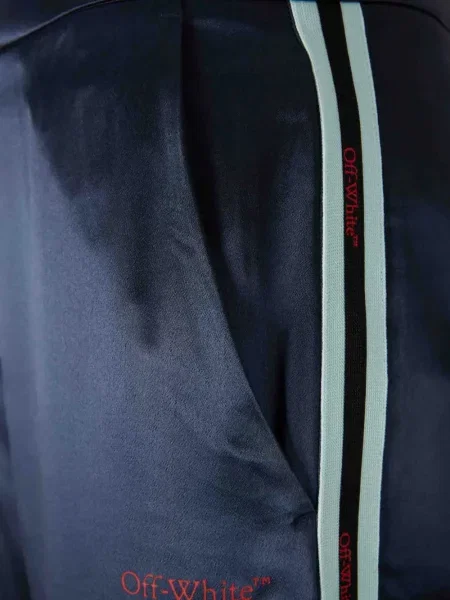 Pantaloni Off-white cu dungi alb