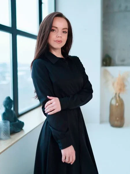 Платье миди Ladylike синее