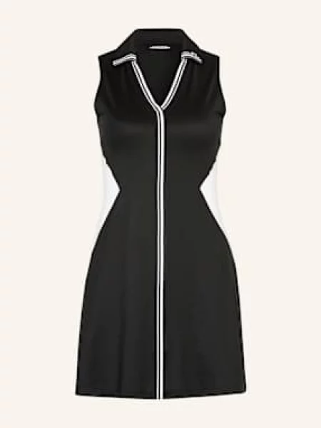 J.Lindeberg Sukienka Golfowa schwarz biała